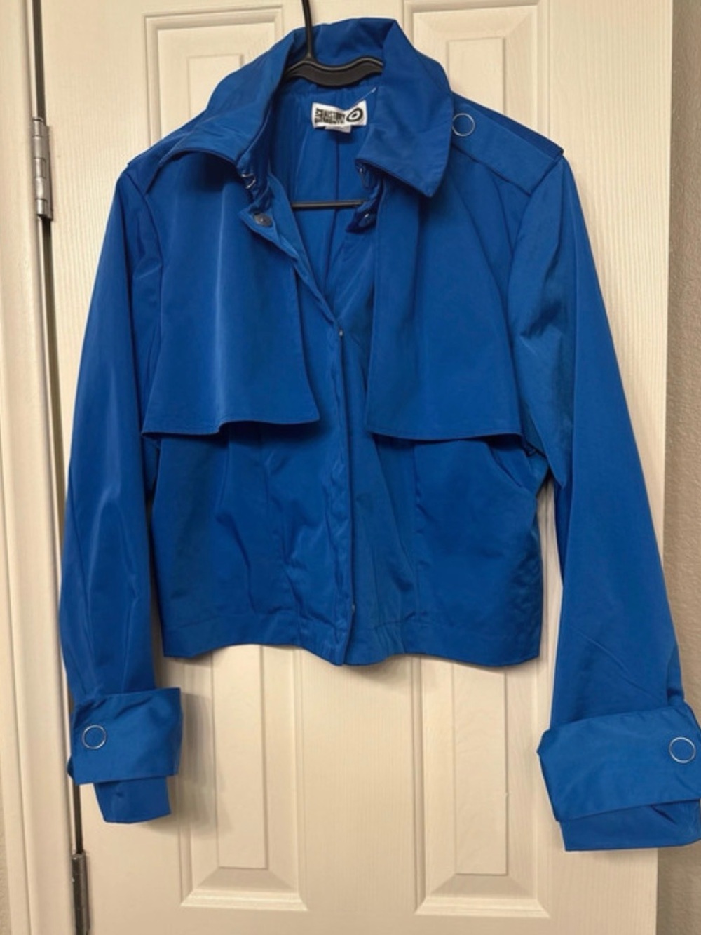 Women’s Cobalt Blue Lightweight Trench Jacket - Brand: Not Clearly Visible